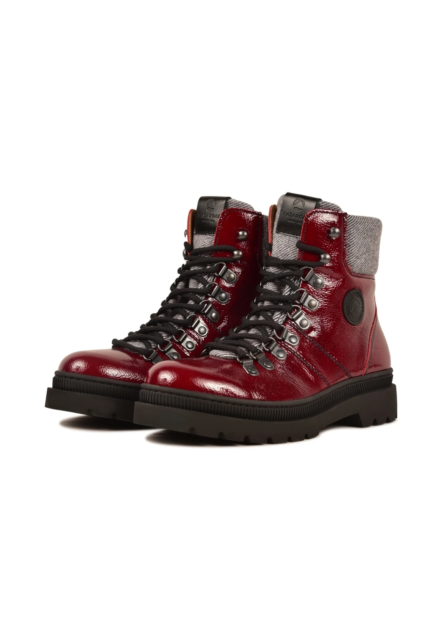 Pataugas Nistos/V F4H - Veterboots - Burgundy - Afbeelding 2
