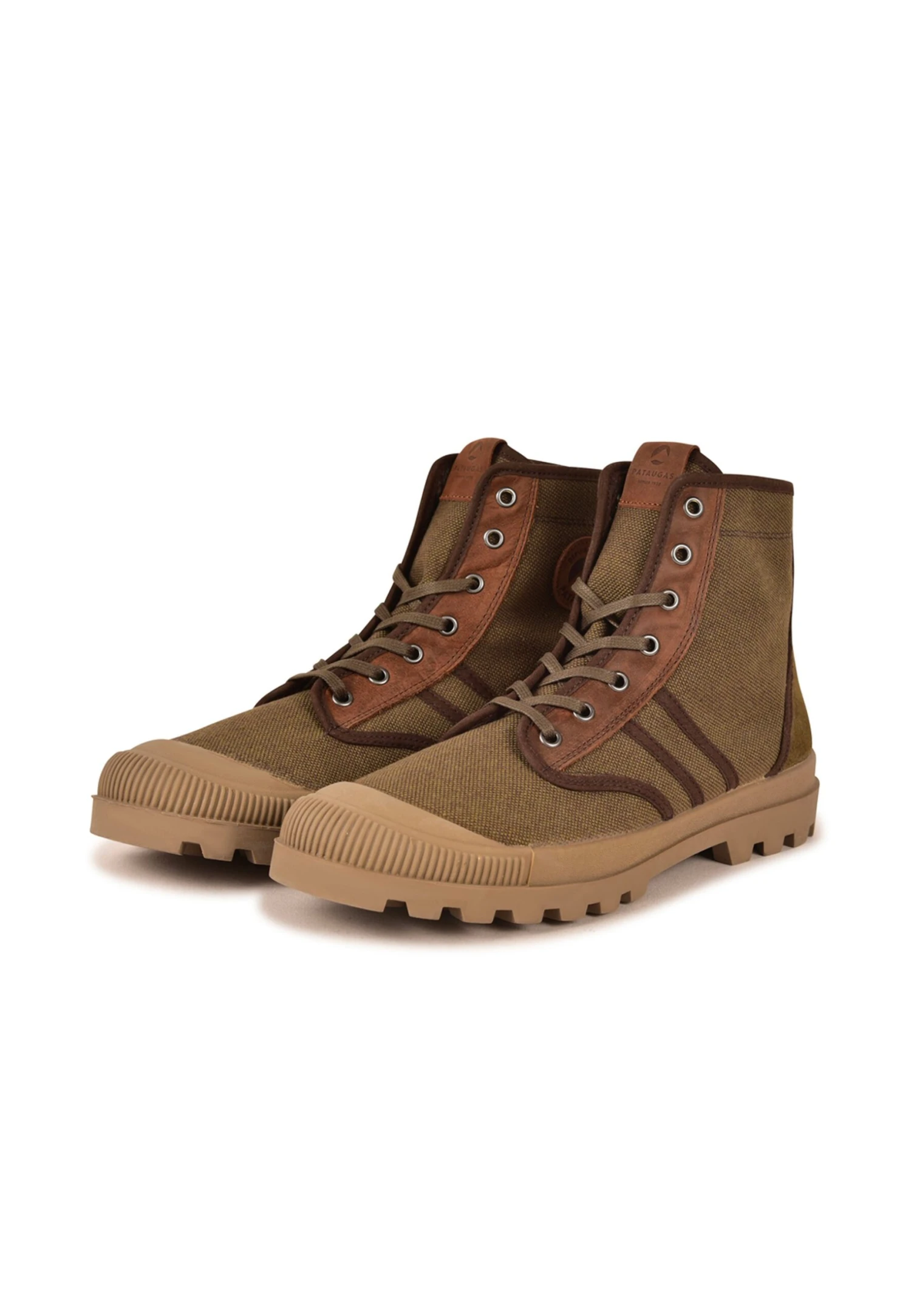 Pataugas Authentique M/Mixtc H4H - Sneakers Hoog - Khaki - Afbeelding 2